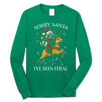 Funny Christmas Sorry Santa Reindeer Xmas Boy Girl Gift Long Sleeve Shirt