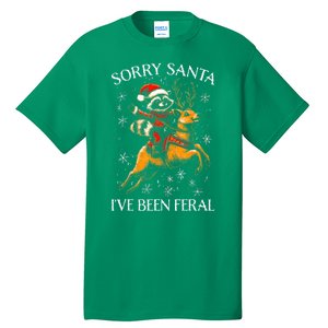 Funny Christmas Sorry Santa Reindeer Xmas Boy Girl Gift Tall T-Shirt