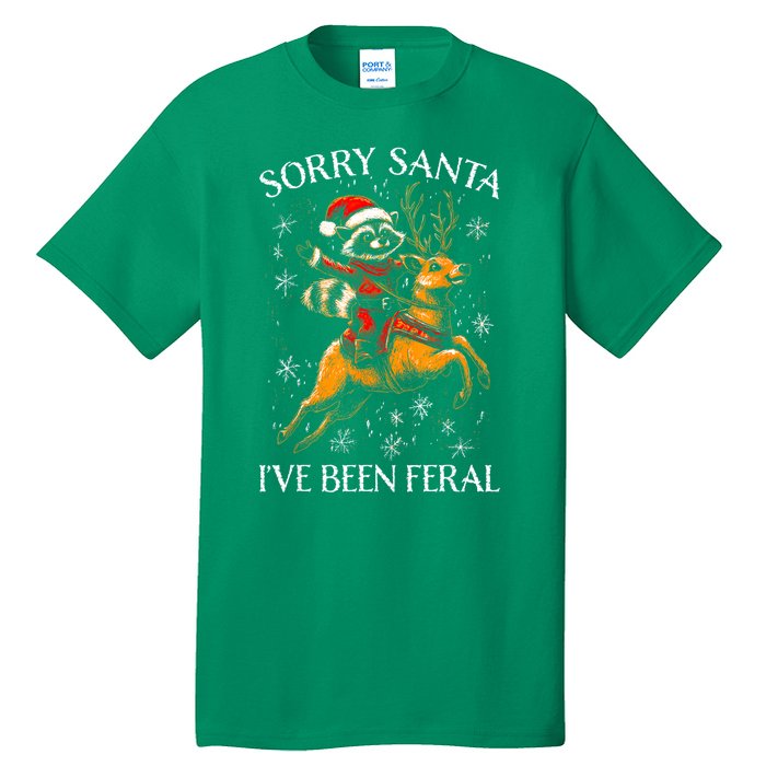 Funny Christmas Sorry Santa Reindeer Xmas Boy Girl Gift Tall T-Shirt