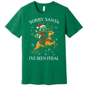 Funny Christmas Sorry Santa Reindeer Xmas Boy Girl Gift Premium T-Shirt