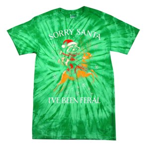 Funny Christmas Sorry Santa Reindeer Xmas Boy Girl Gift Tie-Dye T-Shirt