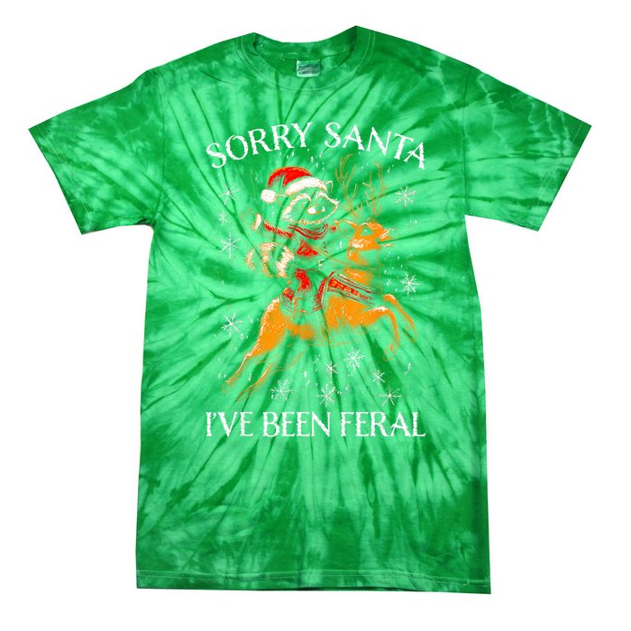 Funny Christmas Sorry Santa Reindeer Xmas Boy Girl Gift Tie-Dye T-Shirt