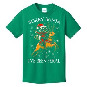 Funny Christmas Sorry Santa Reindeer Xmas Boy Girl Gift Kids T-Shirt