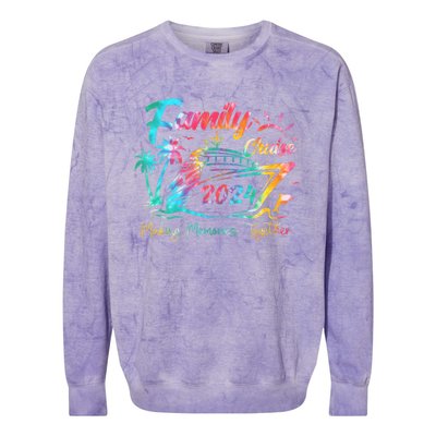 Family Cruise Shirt 2024 Vacation Making Memories Together Colorblast Crewneck Sweatshirt