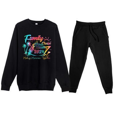 Family Cruise Shirt 2024 Vacation Making Memories Together Premium Crewneck Sweatsuit Set