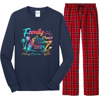 Family Cruise Shirt 2024 Vacation Making Memories Together Long Sleeve Pajama Set