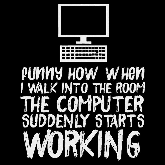 Funny Computer Starts Working Information Technology It Cropped Pullover Crew