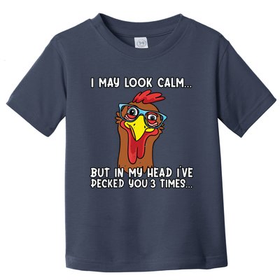 Funny Chicken Shirts Funny Farmer Chicken Mom Toddler T-Shirt