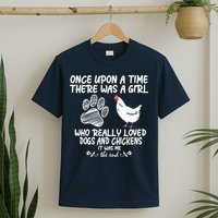 Funny Chicken Shirts For Women Funny Dog Tee Farmer T-Shirt