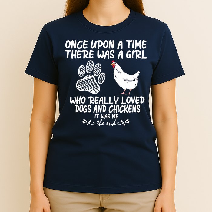 Funny Chicken Shirts For Women Funny Dog Tee Farmer T-Shirt