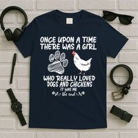 Funny Chicken Shirts For Women Funny Dog Tee Farmer T-Shirt