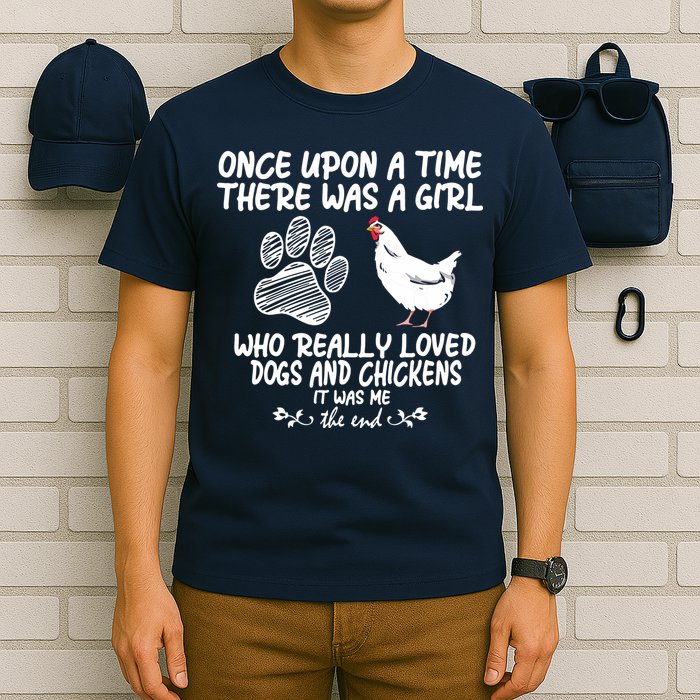 Funny Chicken Shirts For Women Funny Dog Tee Farmer T-Shirt