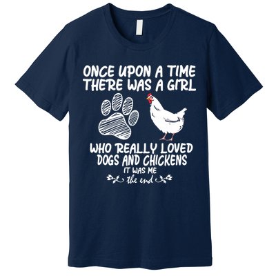 Funny Chicken Shirts For Women Funny Dog Tee Farmer Premium T-Shirt