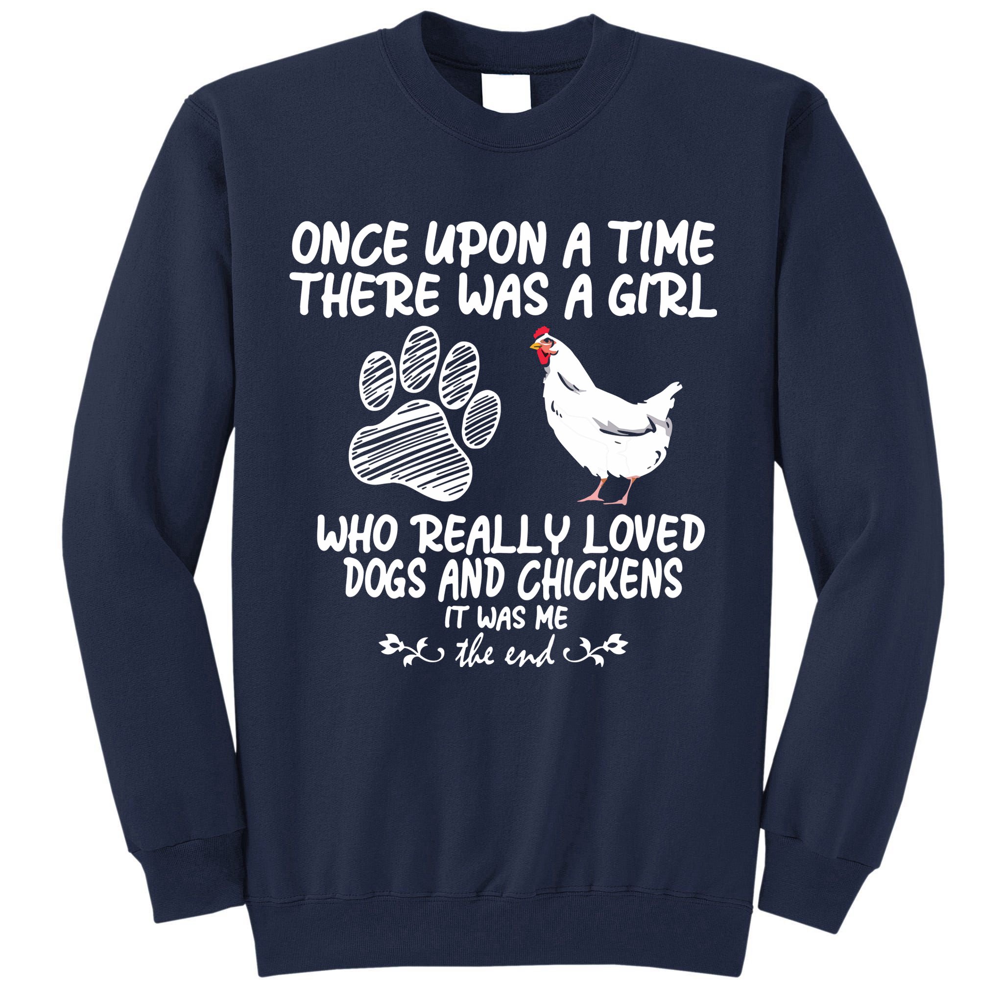 Funny Chicken Shirts For Women Funny Dog Tee Farmer Tall Sweatshirt