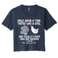 Funny Chicken Shirts For Women Funny Dog Tee Farmer Women's Crop Top Tee