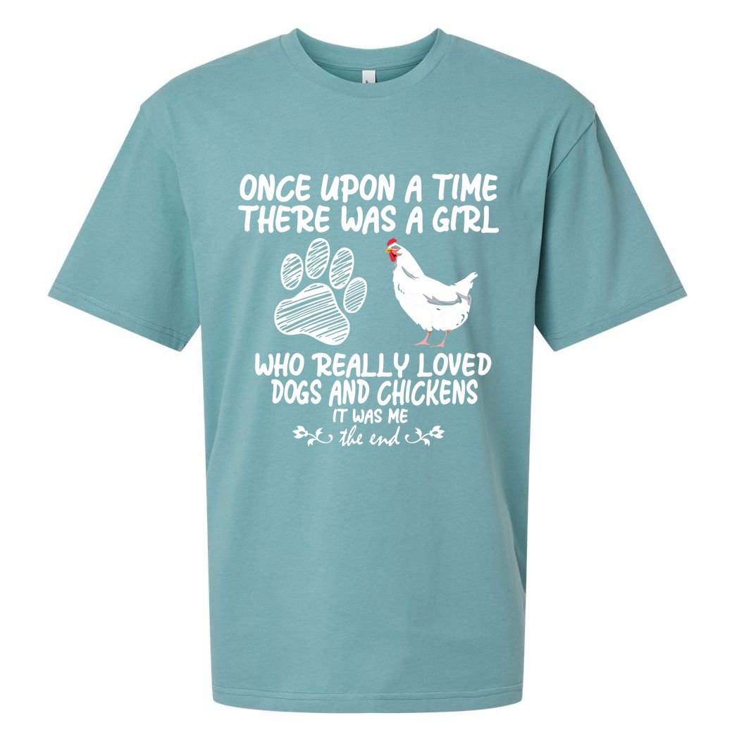 Funny Chicken Shirts For Women Funny Dog Tee Farmer Sueded Cloud Jersey T-Shirt