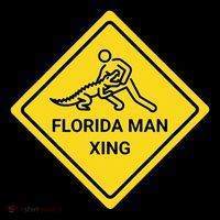 Florida Crossing Sign Impact Tech Backpack