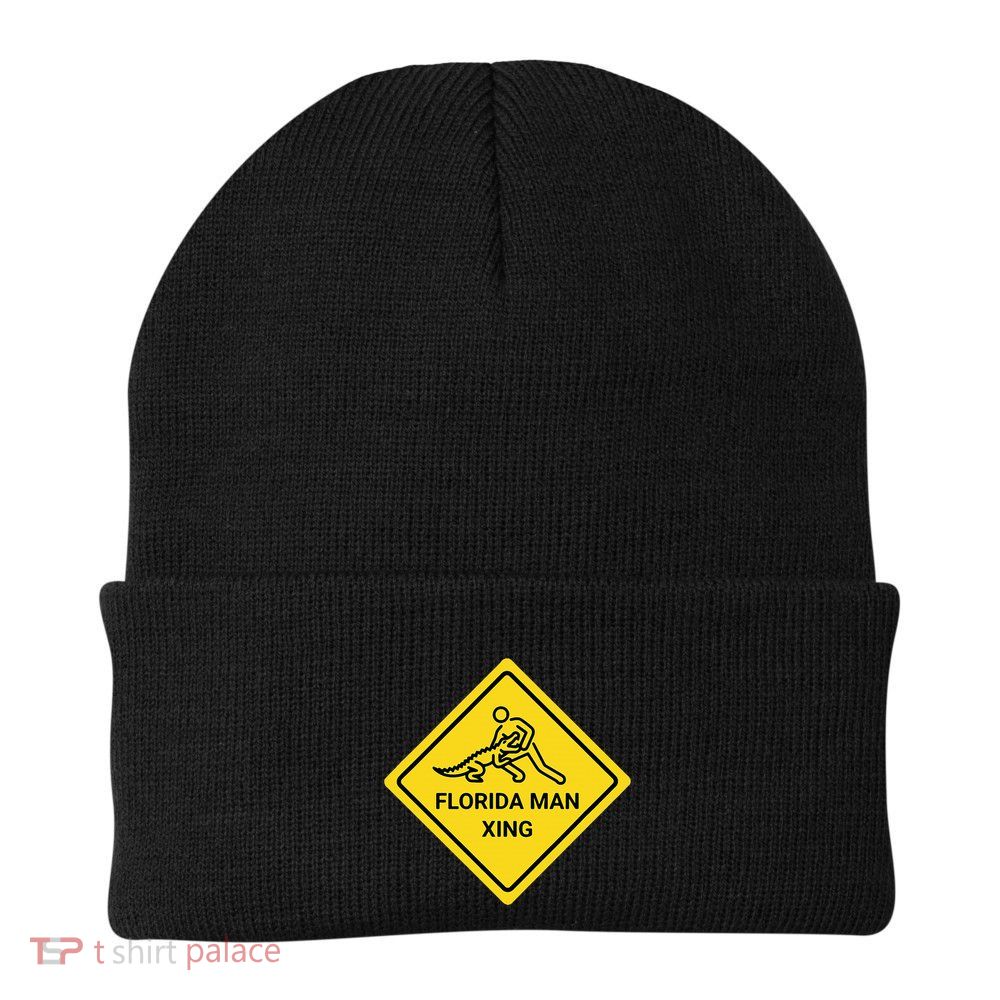 Florida Crossing Sign Beanie