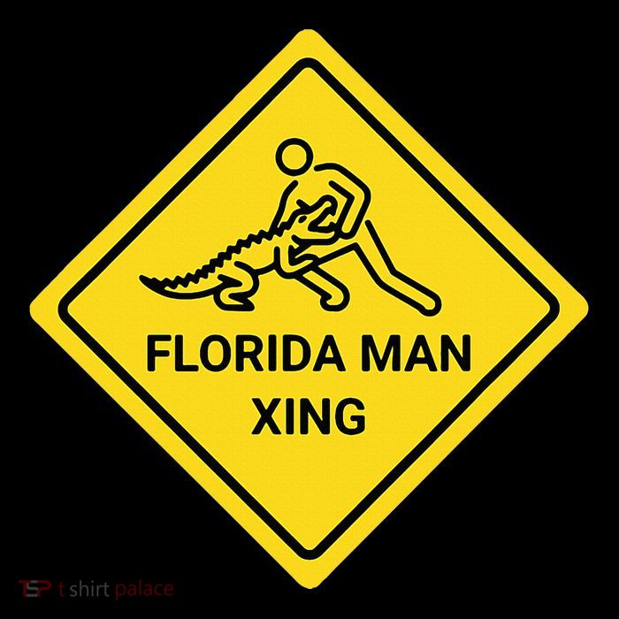 Florida Crossing Sign Poster