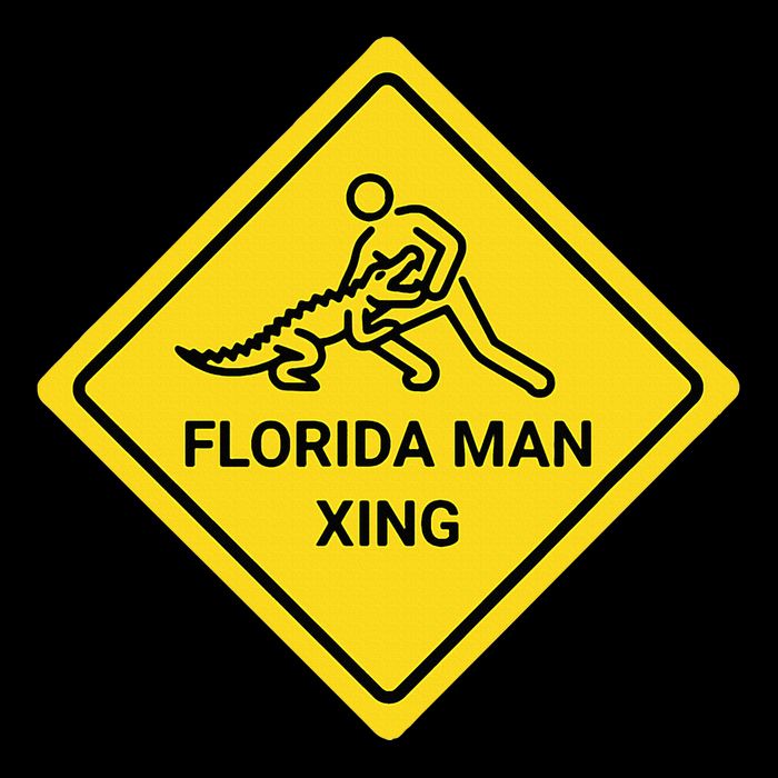 Florida Crossing Sign Premium T-Shirt