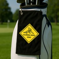 Florida Crossing Sign Golf Towel