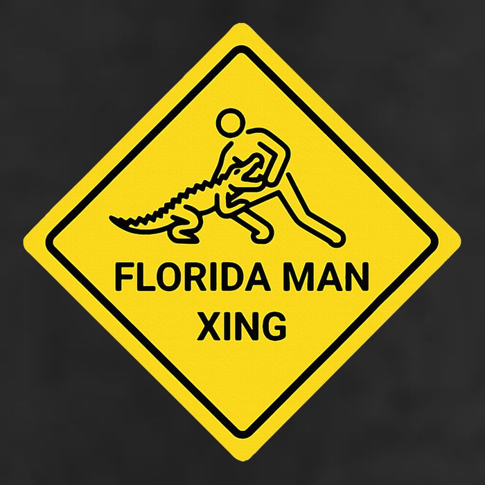 Florida Crossing Sign Golf Towel