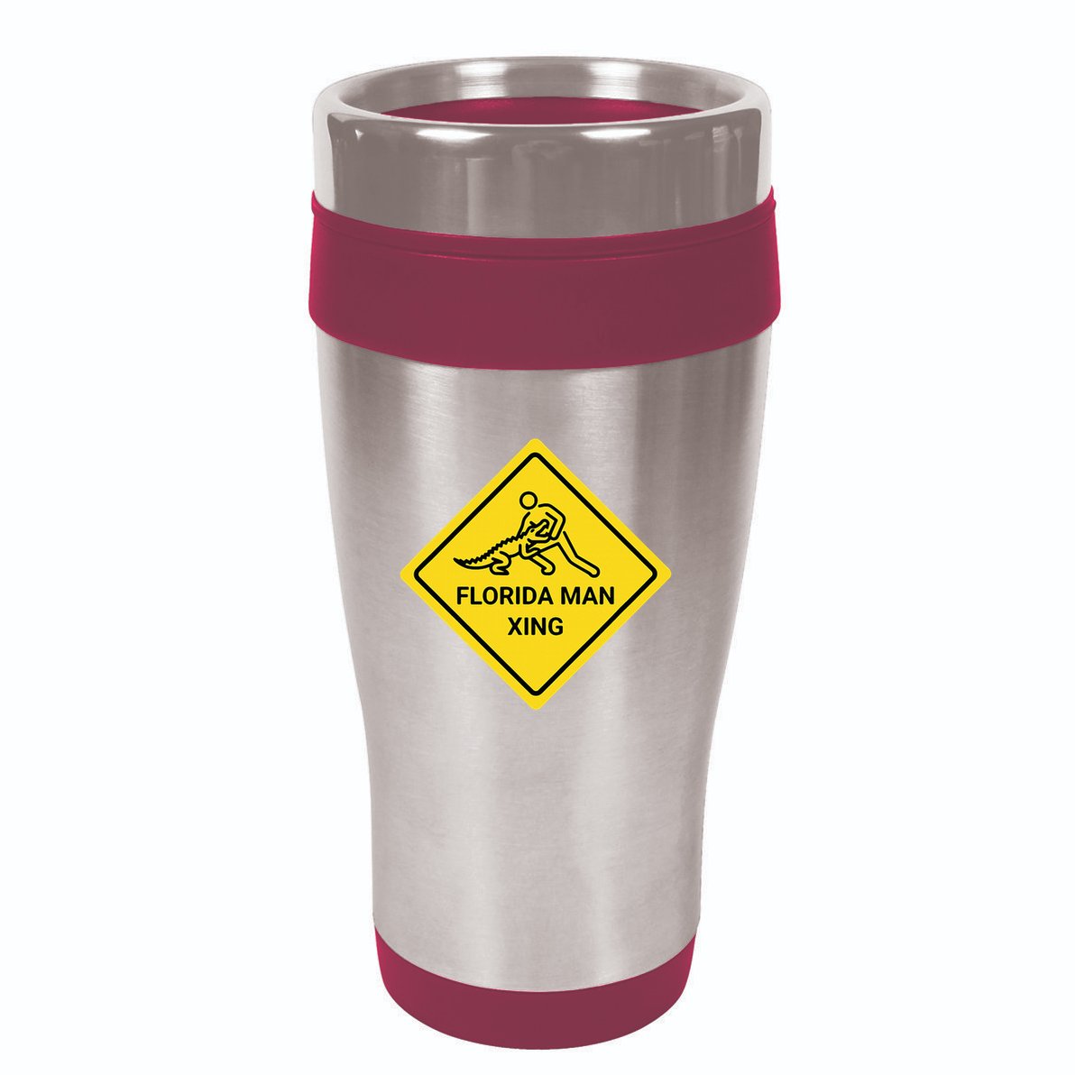 Florida Crossing Sign 16oz Travel Tumbler