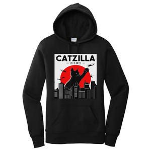 Funny Cat Shirt Catzilla Cat Gift Women's Pullover Hoodie