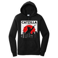 Funny Cat Shirt Catzilla Cat Gift Women's Pullover Hoodie