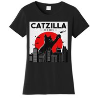 Funny Cat Shirt Catzilla Cat Gift Women's T-Shirt