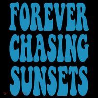 Forever Chasing Sunsets Retro Summer Flexfit Unipanel Trucker Cap