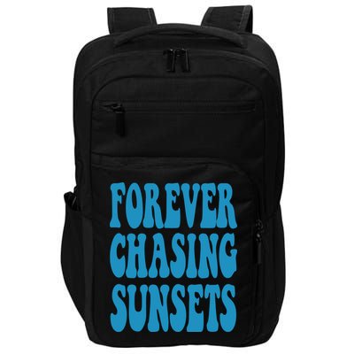 Forever Chasing Sunsets Retro Summer Impact Tech Backpack
