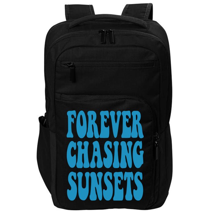 Forever Chasing Sunsets Retro Summer Impact Tech Backpack