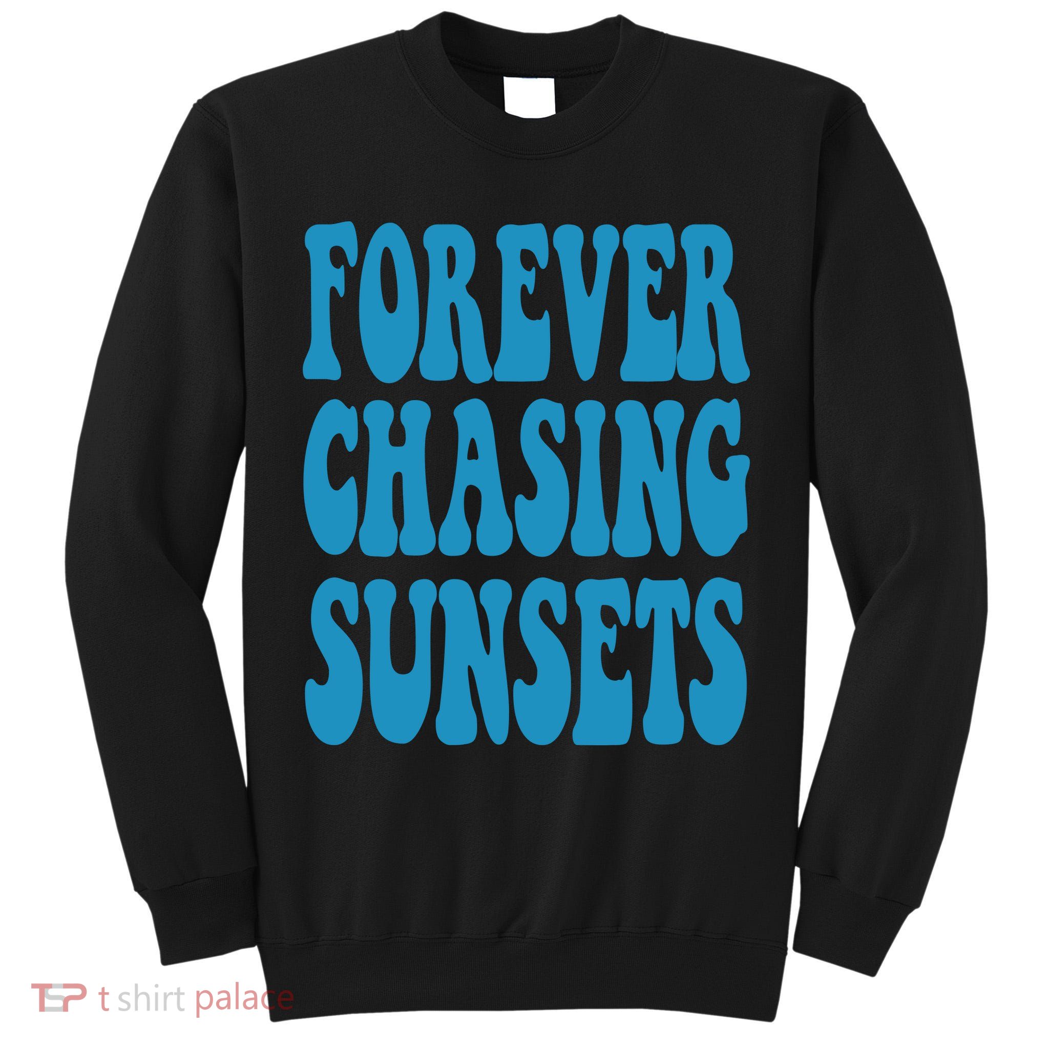 Forever Chasing Sunsets Retro Summer Tall Sweatshirt
