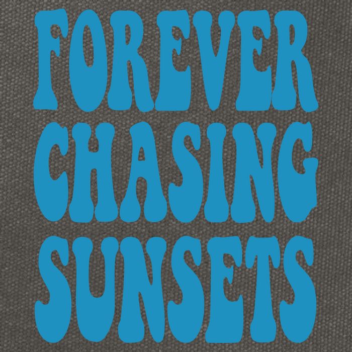 Forever Chasing Sunsets Retro Summer Cotton Canvas Backpack