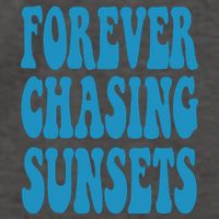 Forever Chasing Sunsets Retro Summer Vector Backpack