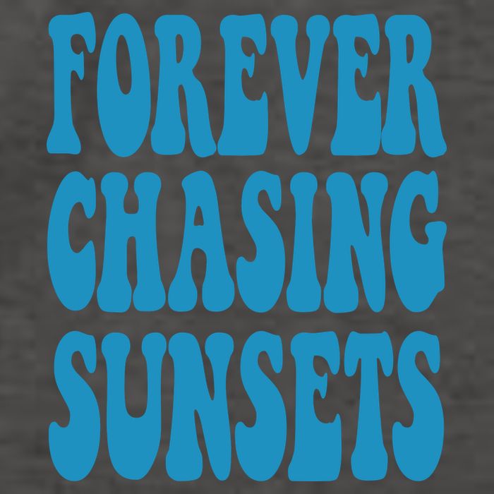 Forever Chasing Sunsets Retro Summer Vector Backpack