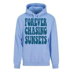 Forever Chasing Sunsets Retro Summer Unisex Surf Hoodie