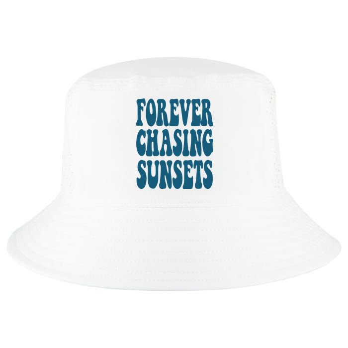 Forever Chasing Sunsets Retro Summer Cool Comfort Performance Bucket Hat