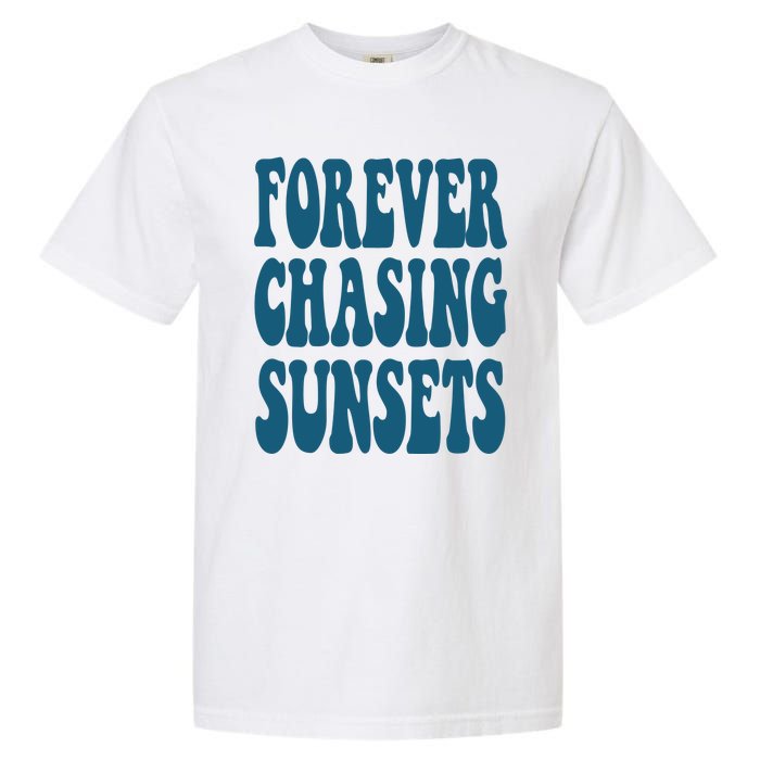 Forever Chasing Sunsets Retro Summer Garment-Dyed Heavyweight T-Shirt