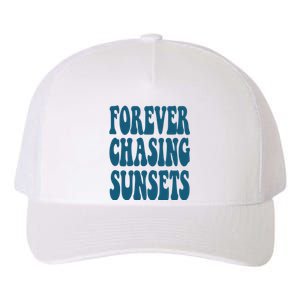 Forever Chasing Sunsets Retro Summer Yupoong Adult 5-Panel Trucker Hat