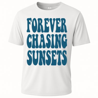 Forever Chasing Sunsets Retro Summer Performance Shirt
