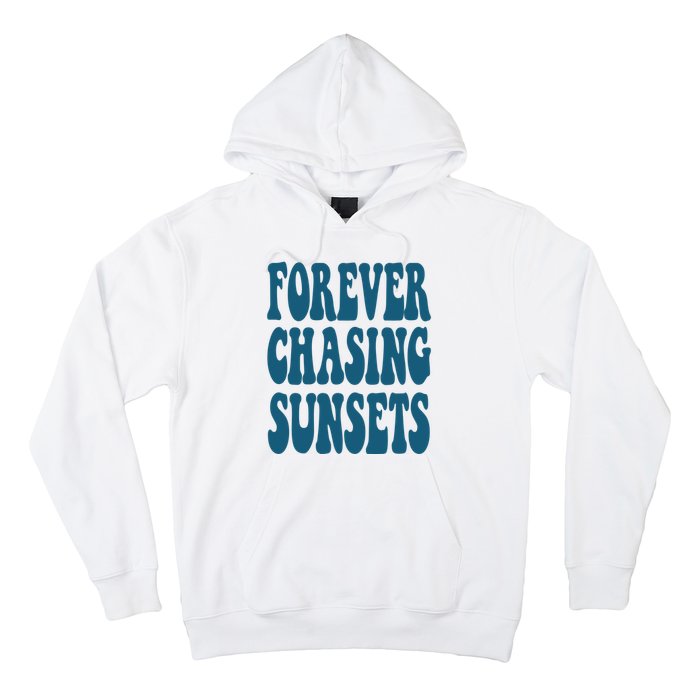 Forever Chasing Sunsets Retro Summer Hoodie