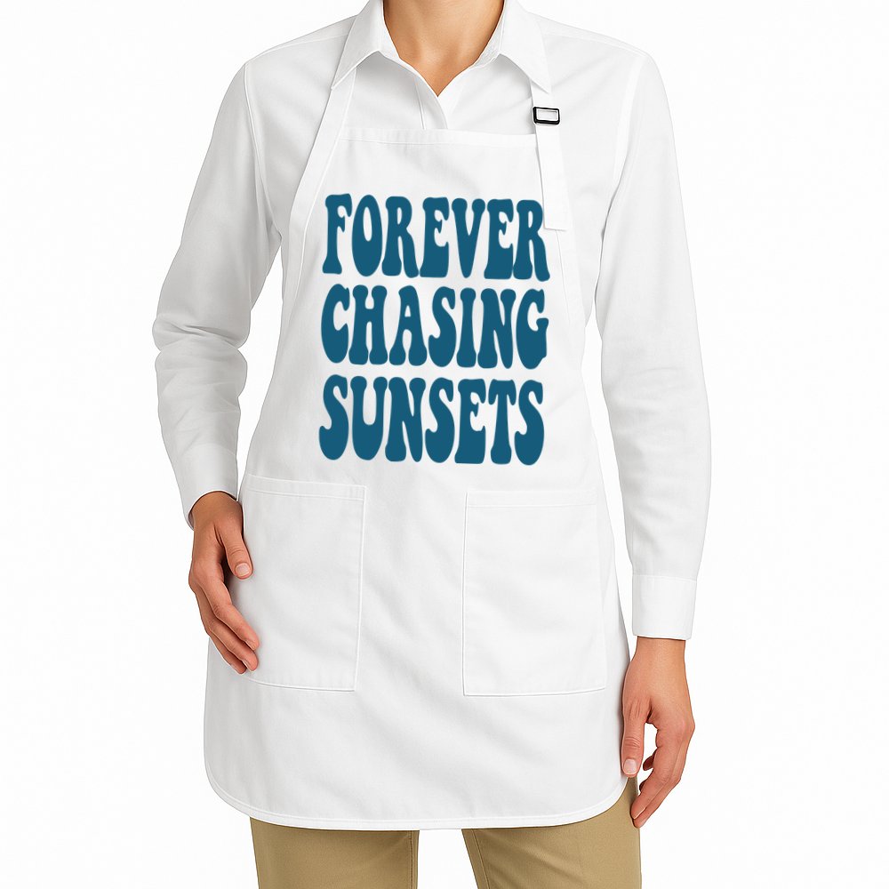 Forever Chasing Sunsets Retro Summer Apron