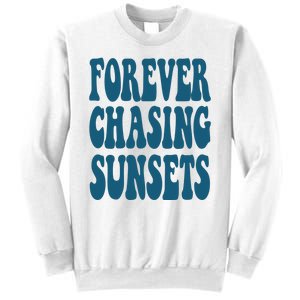 Forever Chasing Sunsets Retro Summer Sweatshirt