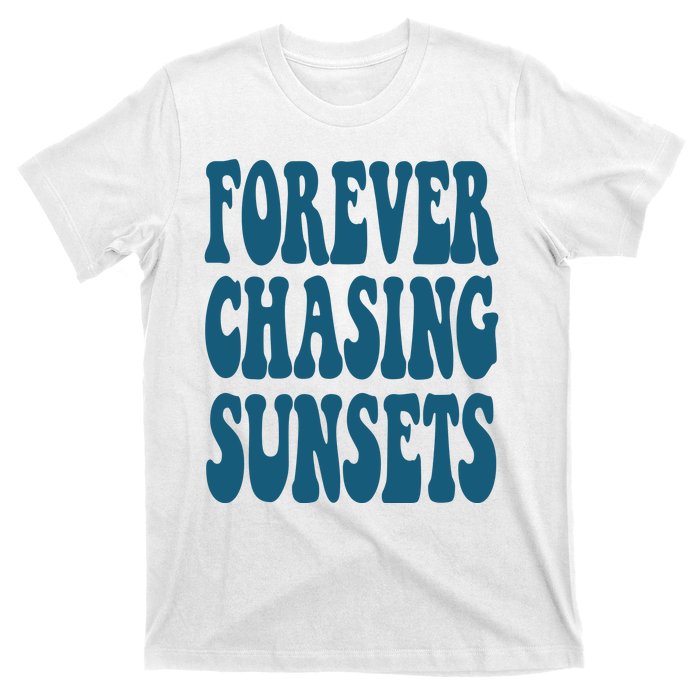 Forever Chasing Sunsets Retro Summer T-Shirt