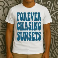 Forever Chasing Sunsets Retro Summer T-Shirt