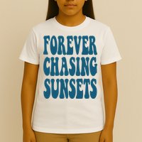 Forever Chasing Sunsets Retro Summer T-Shirt