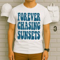 Forever Chasing Sunsets Retro Summer T-Shirt
