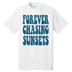 Forever Chasing Sunsets Retro Summer Tall T-Shirt